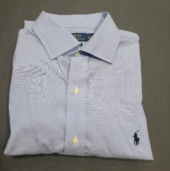 Polo by Ralph Lauren Men's Blue Shirt Sz.16,5 36/37 Easy Care - Picture 1 of 10